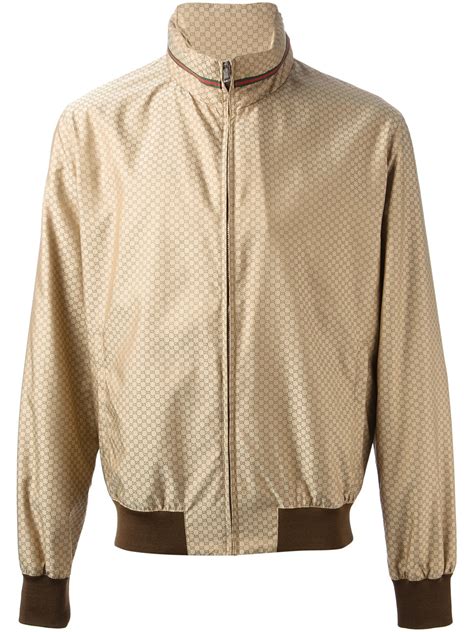 gucci jacket 2015 1 01 brown shoulder pads|GUCCI Monogrammed Linen.